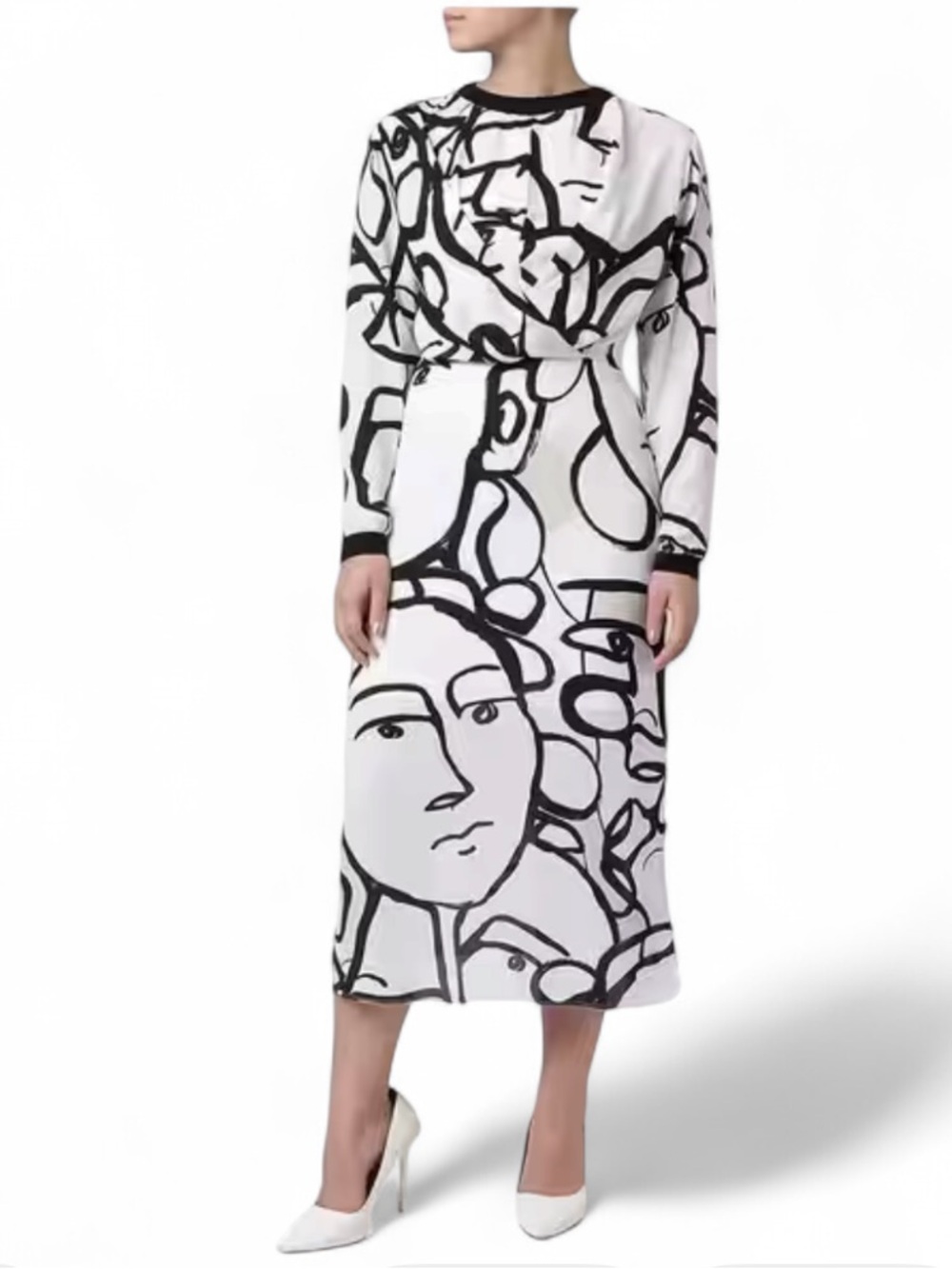 A/X ARMANI EXCHANGE Abstract Print Dress